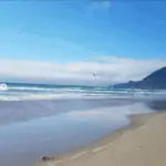 oregon coast on a bluebird sunny day